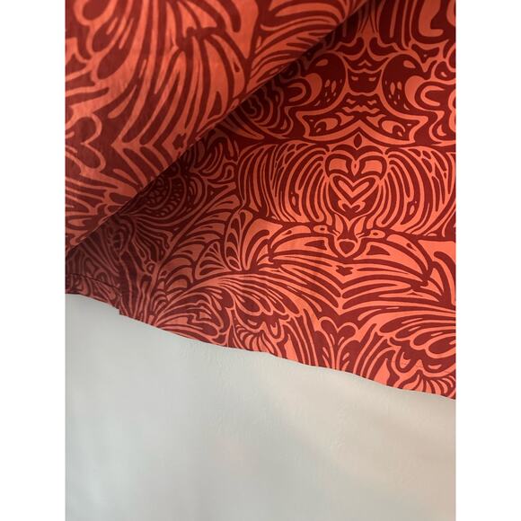 Patagonia Button Out Boardie Wrap Skirt Orange Red Snap Button Womens 10 - Picture 2 of 6